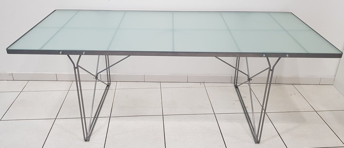 Table salle à manger en verre